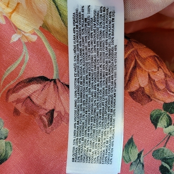 EVER New Floral Linen Blend Dress - Picture 15 of 16